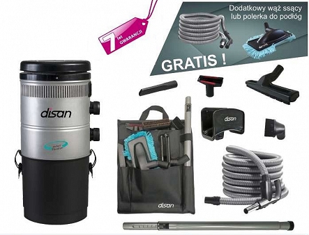 Disan ZSA 251/K Silent + zestaw sprzątający 9m on/off + wąż standard 9m Gratis